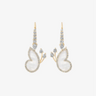 Alaghband Butterfly Drop Earrings with Mother of Pearl