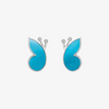 Alaghband Butterfly Stud Earrings with Turquoise