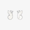 Alaghband Butterfly Stud Earrings with Mother of Pearl