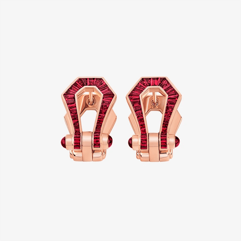 Alaghband Kite Drop Earrings with Rubies - Alaghband Jewelry