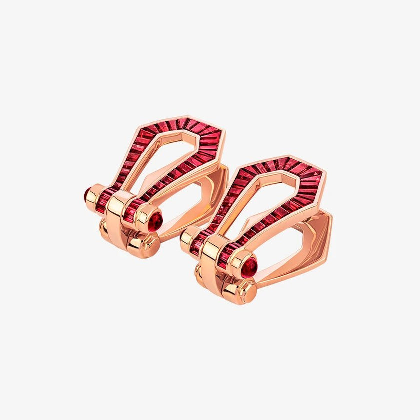 Alaghband Kite Drop Earrings with Rubies - Alaghband Jewelry