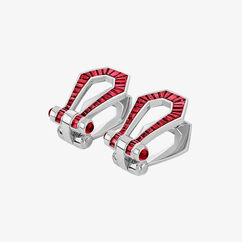 Alaghband Kite Drop Earrings with Rubies - Alaghband Jewelry