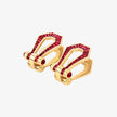 Alaghband Kite Drop Earrings with Rubies