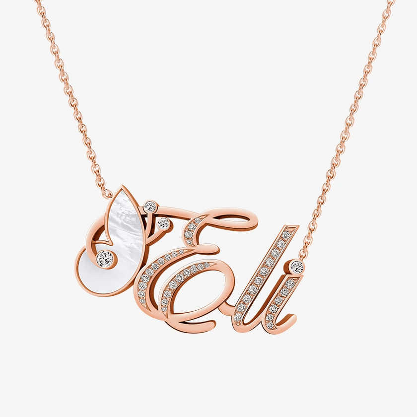 Alaghband Eli Necklace with Semi - Precious Stone - Alaghband Jewelry