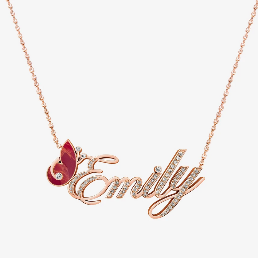 Alaghband Emily Necklace with Semi-Precious Stone