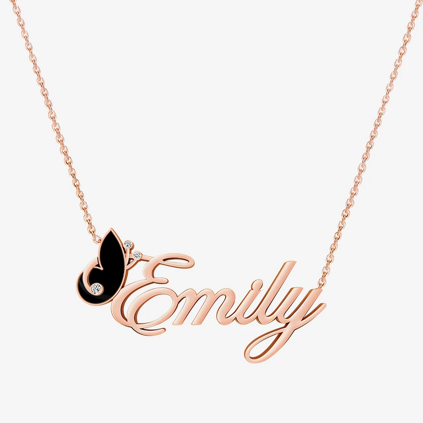 Alaghband Emily Necklace with Semi-Precious Stone