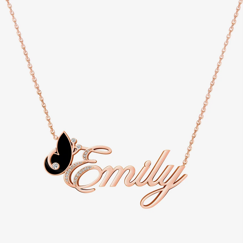 Alaghband Emily Necklace with Semi-Precious Stone