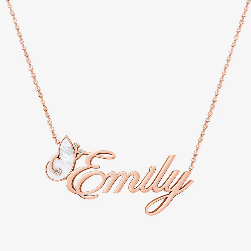 Alaghband Emily Necklace with Semi-Precious Stone