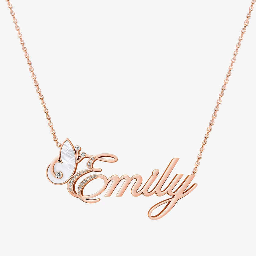 Alaghband Emily Necklace with Semi-Precious Stone