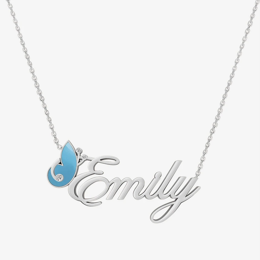 Alaghband Emily Necklace with Semi-Precious Stone