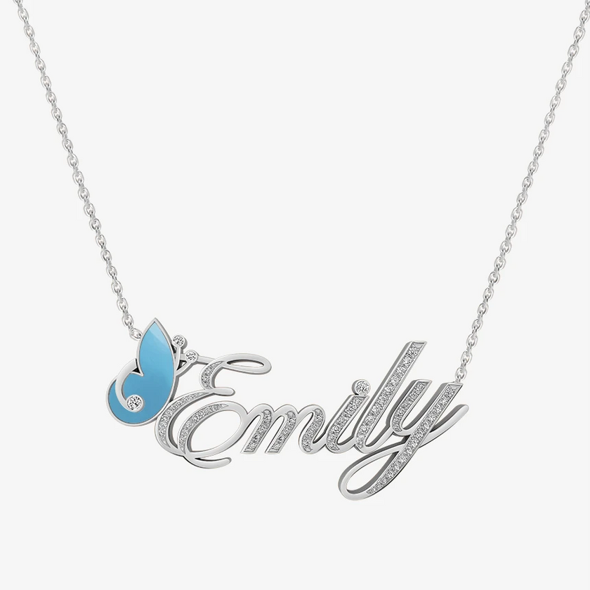 Alaghband Emily Necklace with Semi-Precious Stone