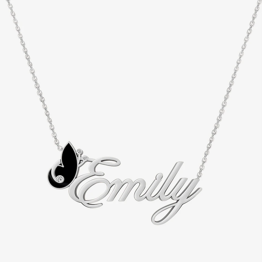 Alaghband Emily Necklace with Semi-Precious Stone