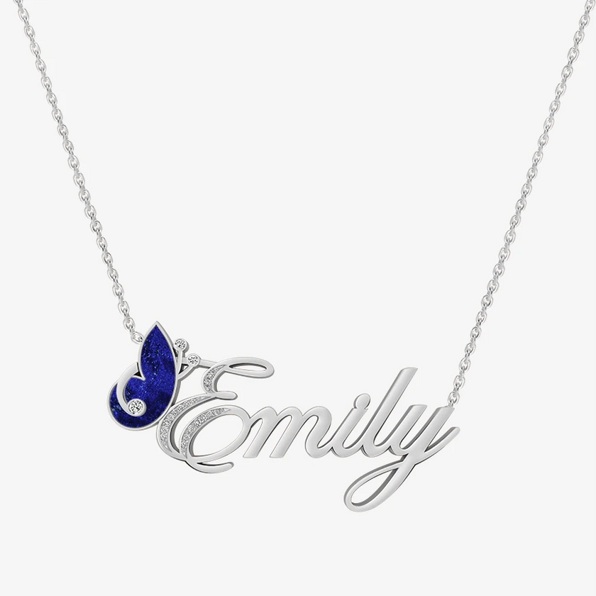 Alaghband Emily Necklace with Semi-Precious Stone