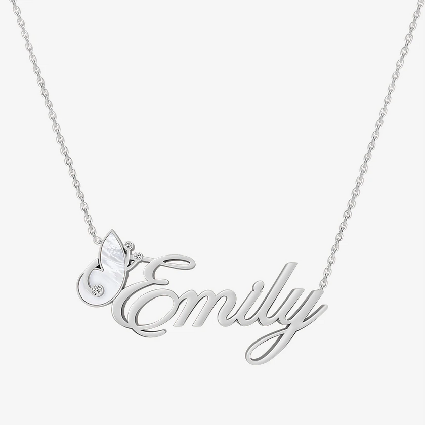 Alaghband Emily Necklace with Semi-Precious Stone