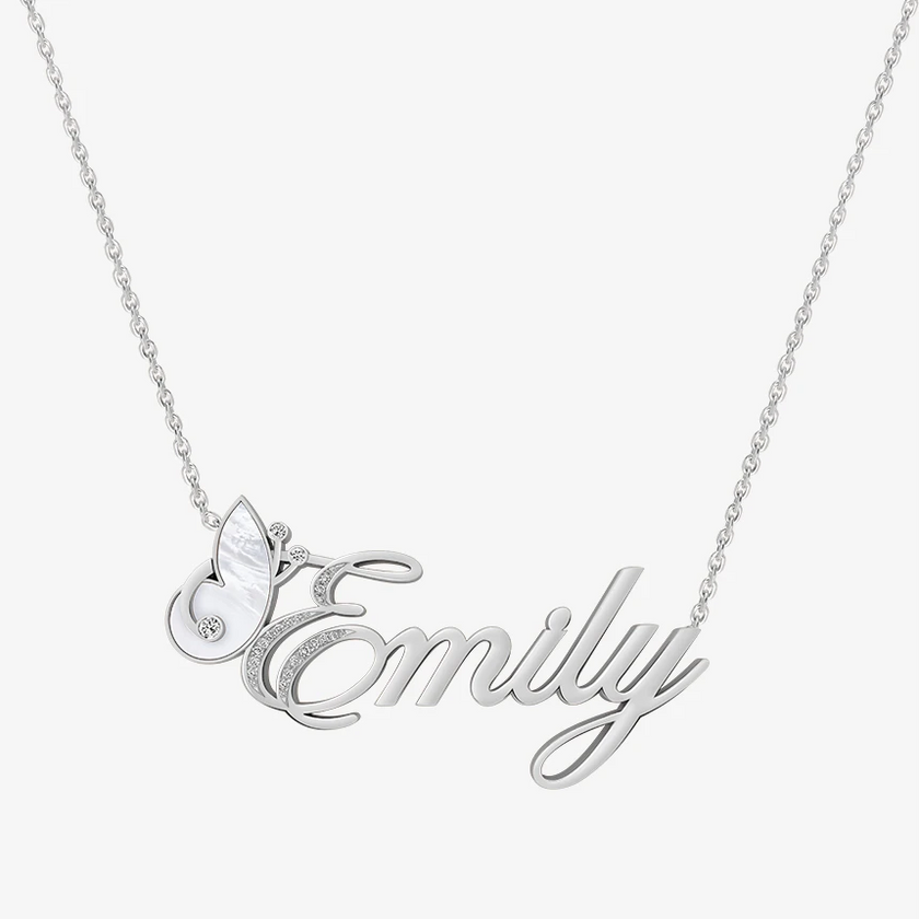 Alaghband Emily Necklace with Semi-Precious Stone