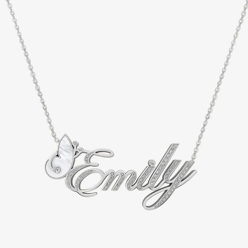 Alaghband Emily Necklace with Semi-Precious Stone