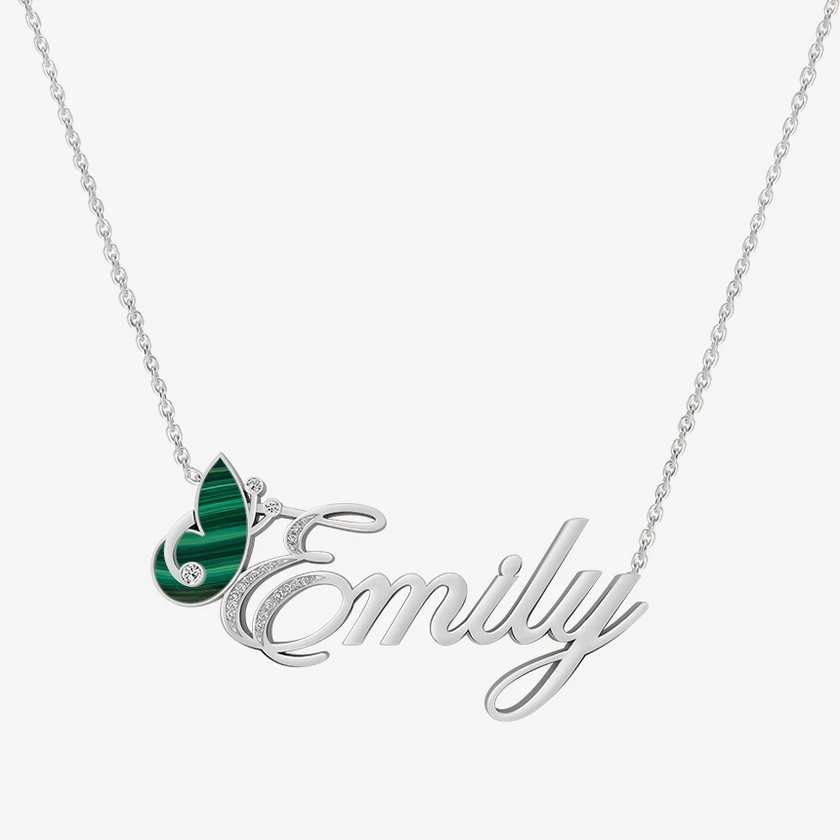 Alaghband Emily Necklace with Semi-Precious Stone