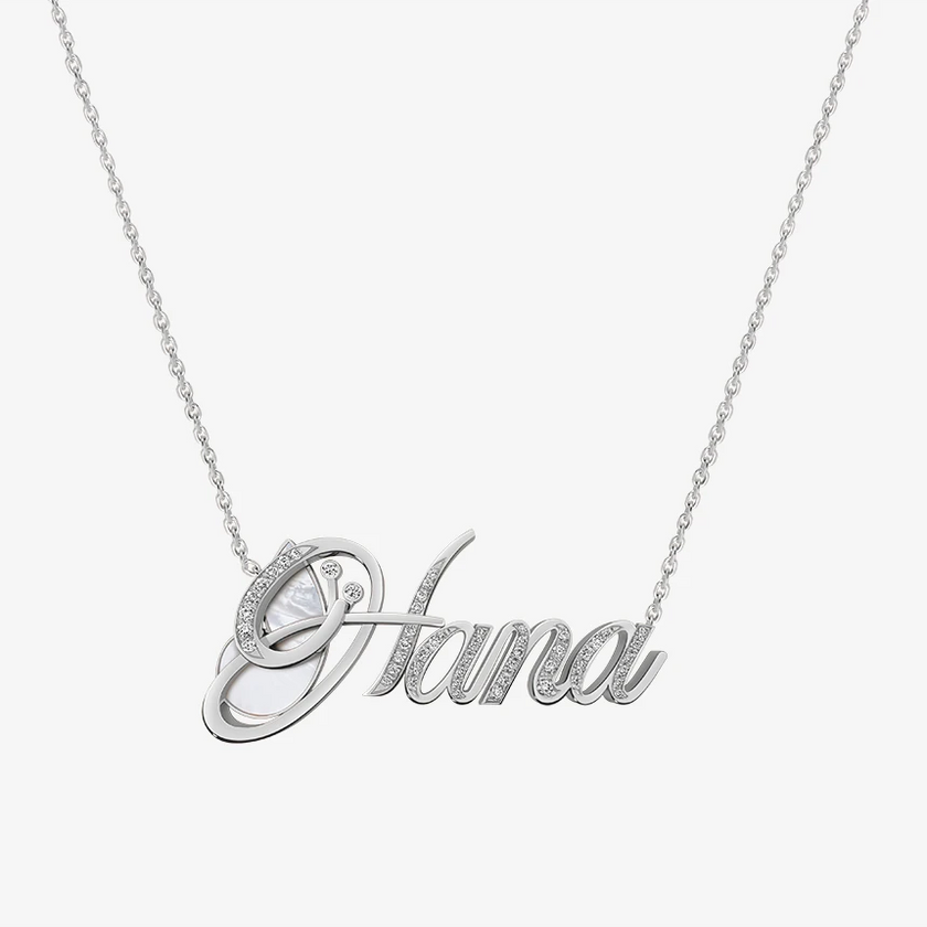 Alaghband Hana Necklace with Semi-Precious Stone