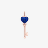 Alaghband Heart Key Pendant with Blue Sapphires