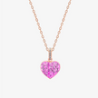 Alaghband Heart Pendant with Pink Sapphires