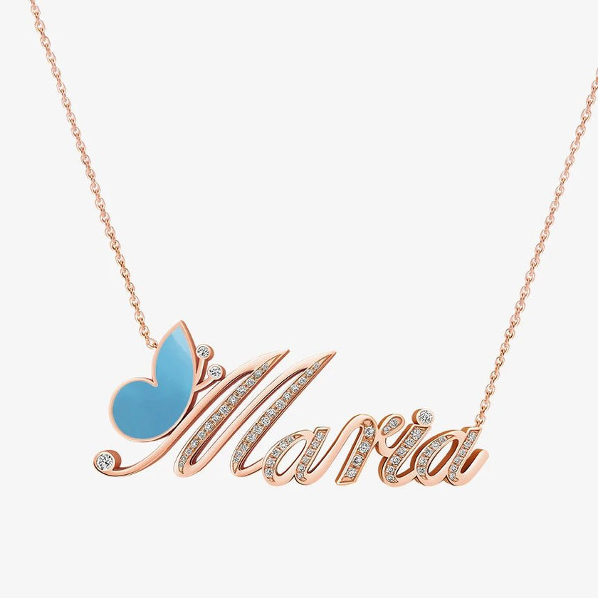 Alaghband Maria Necklace with Semi - Precious Stone - Alaghband Jewelry