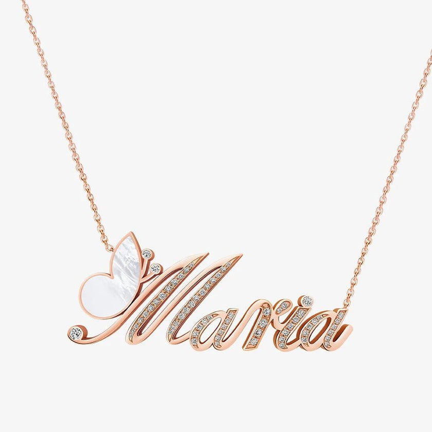 Alaghband Maria Necklace with Semi - Precious Stone - Alaghband Jewelry