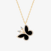 Alaghband Angled Butterfly Necklace with Onyx