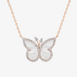 Alaghband Butterfly Necklace with Mother of Pearl