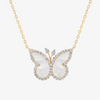 Alaghband Butterfly Necklace with Mother of Pearl