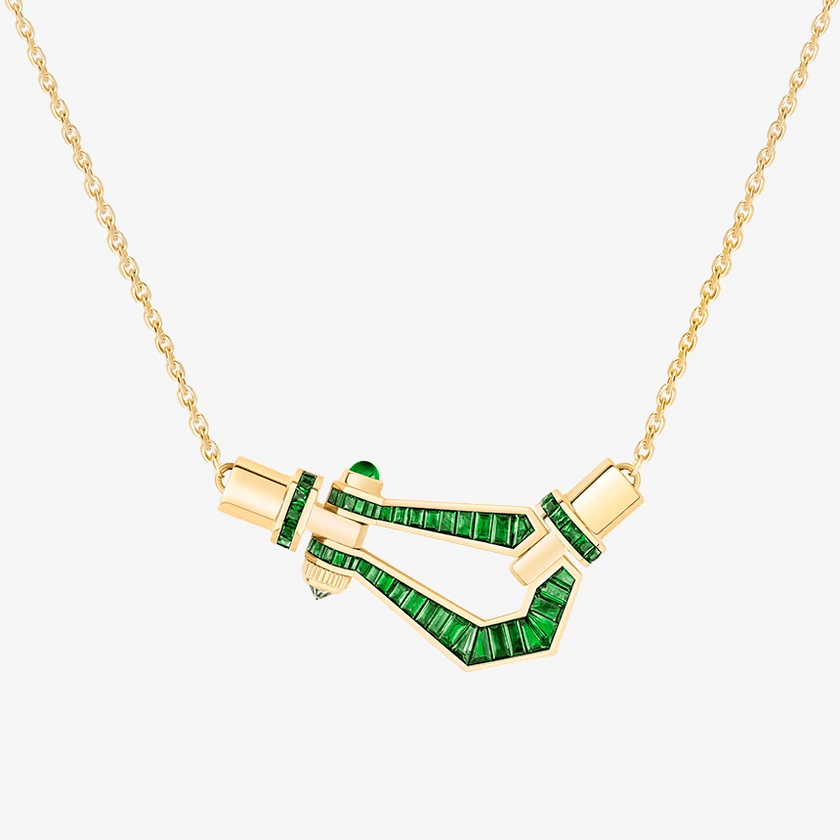 Alaghband Kite Necklace with Garnets, Medium - Alaghband Jewelry