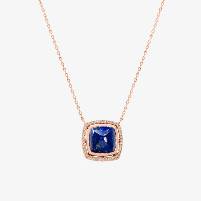 Alaghband Pyramid Necklace with Lapis Lazuli - Alaghband Jewelry