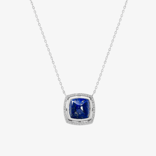Alaghband Pyramid Necklace with Lapis Lazuli - Alaghband Jewelry