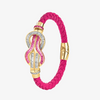 Alaghband Navy Bracelet with Pink Sapphires and Diamonds, Large