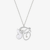 Alaghband Initials C Pendant with Mother of Pearl