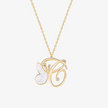 Alaghband Initials C Pendant with Mother of Pearl