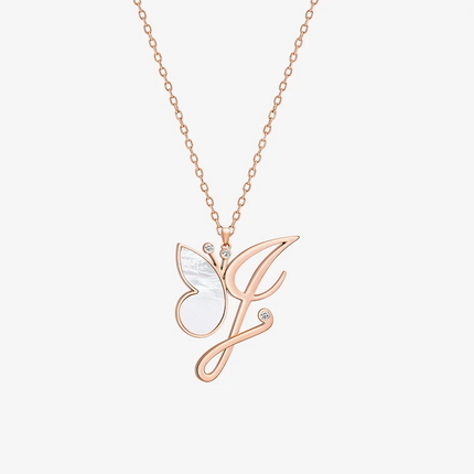 Alaghband Initials I Pendant with Mother of Pearl