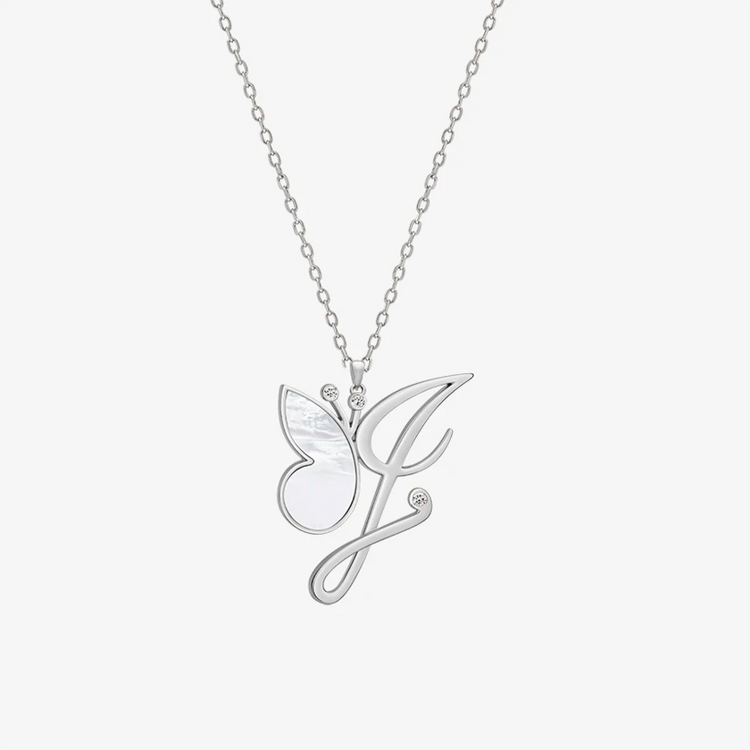 Alaghband Initials I Pendant with Mother of Pearl