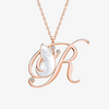 Alaghband Initials “R” Pendant with Mother of Pearl