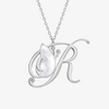 Alaghband Initials “R” Pendant with Mother of Pearl