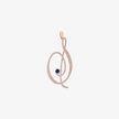 Alaghband Initials “S” Pendant with Diamonds & Blue Sapphire