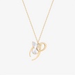 Online Exclusive - Alaghband Initials P Pendant with Mother of Pearl - Alaghband Jewelry