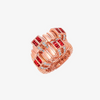 Alaghband Plissé  Ring with Rubies