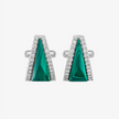 Alaghband Pyramid Cufflinks with Malachite