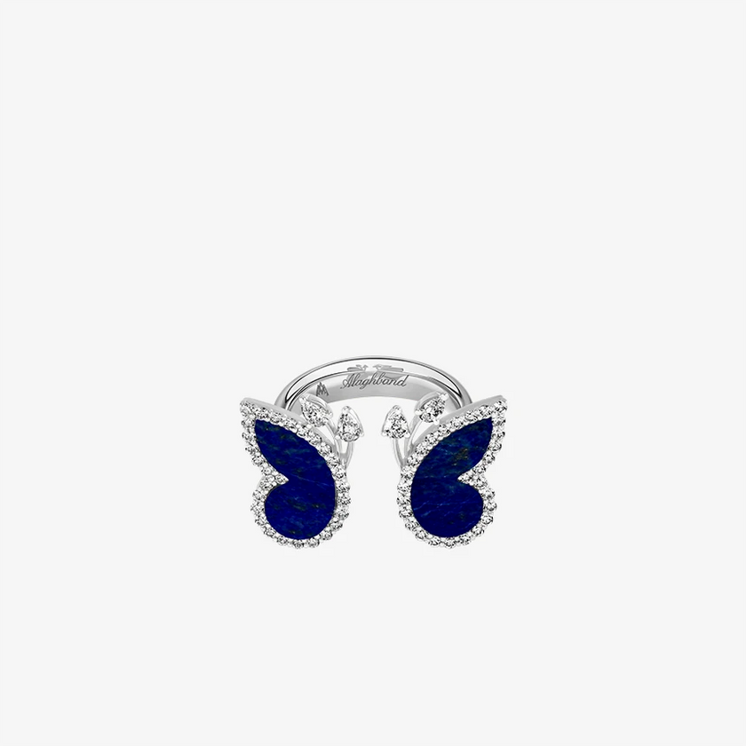 Alaghband Butterfly Ring with Lapis Lazuli