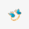 Alaghband Butterfly Ring with Turquoise