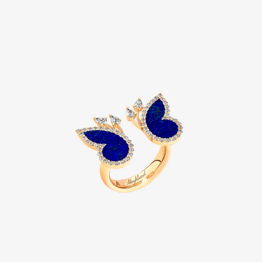 Alaghband Butterfly Ring with Lapis Lazuli