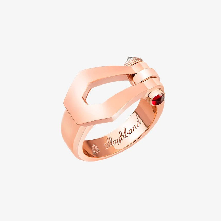 Alaghband Kite Ring with Ruby Pin - Alaghband Jewelry