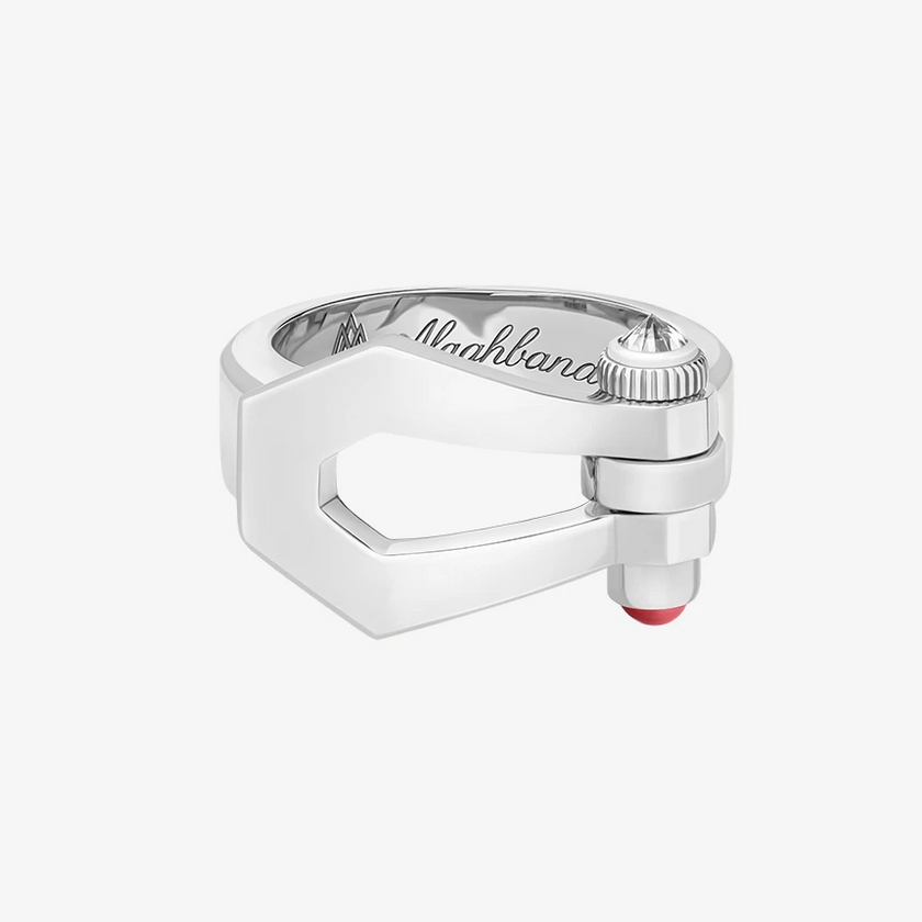 Alaghband Kite Ring with Ruby Pin