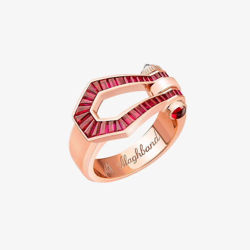 Alaghband Kite Ring with Rubies - Alaghband Jewelry