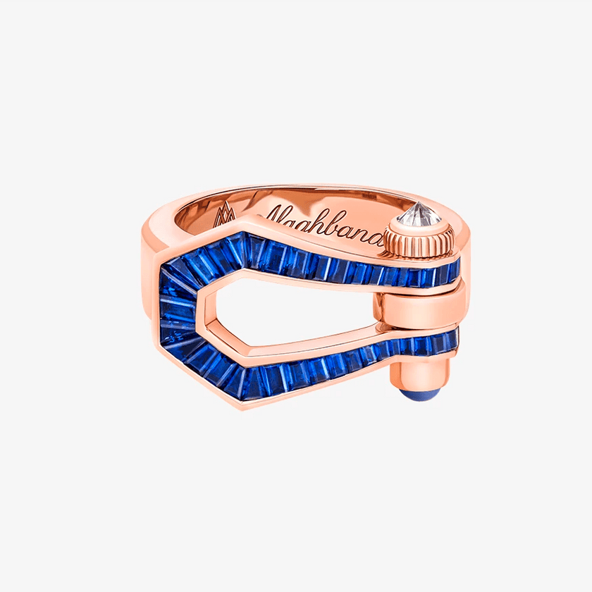 Alaghband Kite Ring with Blue Sapphires - Alaghband Jewelry